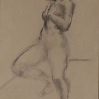 Anton Velim 1892-1954 Kohle auf Papier 50x70