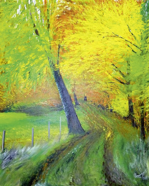 Achter Oliver · 04 · „Ein Weg im Herbst“ · Acryl auf Leinwand · 80 x 100 cm · 2011.jpg