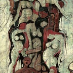 Freundlinger Kurt · 04 · Zyklus „Homo Homini Lupus“ · Öl-Wachs-Sand auf Leinwand · 80 x 120 cm · 2012