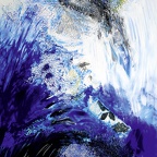 Moran Renate · 04 · „Wasserrauschen“ · Mischtechnik auf Leinwand · 110 x 150 cm · 2009