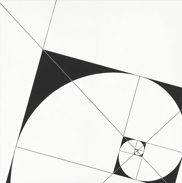 Ross Linde · 01 · Spirale XVIII „Suprematistisch“ · Acryl auf Nessel · 100 x 100 cm · 2014.jpg