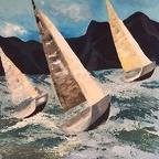 Andorka Hanna, Wind und Wasser I, 60x50 cm