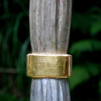 Franz Krammer, Holzskulpltur, Silber, Gold, H 42 cm