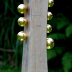 Franz Krammer, Holzskulpltur, Silber, Gold, H 53 cm