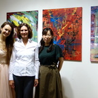 Christina mit Yuliya Lebedenko und Noriko Ushioda