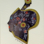 Nyiradi Christine - Die Halsstarrige, Collage, 17x12,5 cm