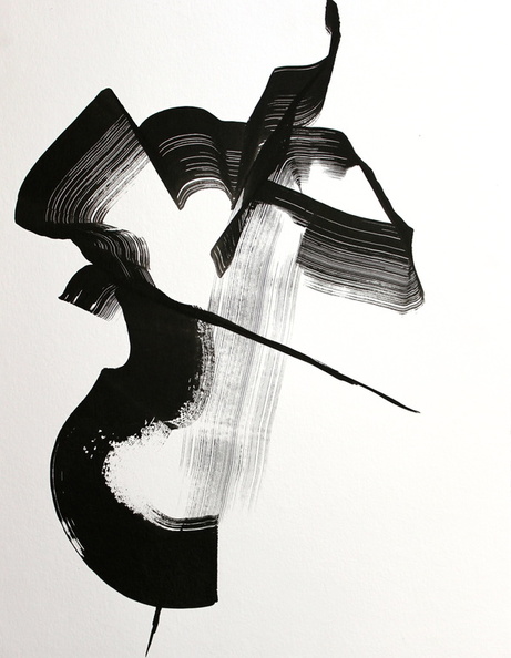 Hasun Eva -Der 2. Cellist, 2019, Tusche auf Papier, 64x50.jpg