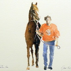 Hofmeister Herwig, Pferd 2, Aquarell, 30x40 cm