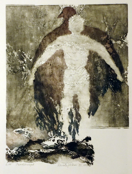 Jüttner Renate, Paradiesvogel, Lithographie, 70x50 cm.jpg