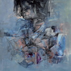 Hamo Ihsan - Das Gesicht der Wahrheit, Acryl auf Leinwand, 100 x 100 cm