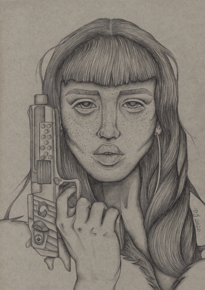Patricia Jaqueline -  Abwehr, 2020, Bleistift auf Papier, 21 x 30 cm.jpg