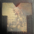 Meloun Eva - Turmbau zu Babel, Mischtechnik, 70 x 60 cm