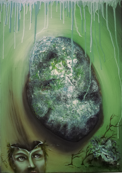 La Verde Mina - Das Gesetz der Resonanz, Öl auf Leinwand, 50 x 70cm.png
