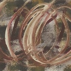 Nyirady Christine - Hurrican, Mischtechnik auf Karton, 9 x 11 cm
