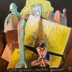 Popper  nichts gesehen 80x80 cm